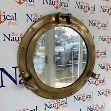 Handmade 15 inch Antique Copper Finish Port Mirror Wall Hanging Ship Porthole picture