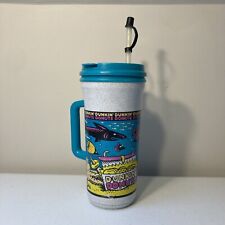 Vintage 90s Dunkin Donuts Tall Whirley Travel Mug Ocean Summer Cartoon Fish 32oz picture