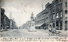 KEOKUK IA - Main Street Showing Statue Of General Curtis Postcard - udb - 1906 picture