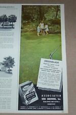 1950 print ad - Asgrow lawn grass seed family kids home New Haven CT Advertising picture