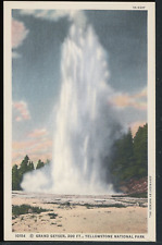Early Grand Geyser Yellowstone National Park Historic Vintage Postcard Haynes picture