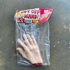 Vintage c.1990s CUT OFF HAND Costume Mates HALLOWEEN Prop Severed Hand Novelty picture
