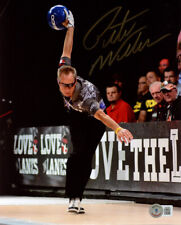 PETE WEBER SIGNED AUTOGRAPHED 8x10 PHOTO CELEBRATED BOWLER BOWLING BECKETT BAS picture