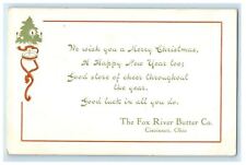 1905 Christmas Advertising The Fox River Butter Co. Cincinnati Ohio OH Postcard picture