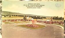 Johnnie's New Motel, U.S. 30 Lincoln Highway MCCONNELLSBURG PA 1953  Postcard picture