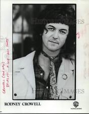 1980 Press Photo Warner Brothers Records recording artist Rodney Crowell picture