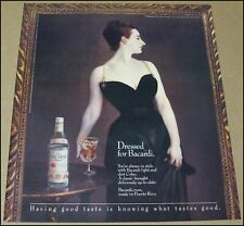 1989 Bacardi Portrait of Madame X Print Ad Advertisement Vintage 10