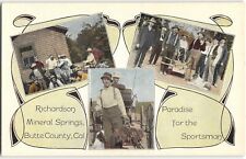 RICHARDSON MINERAL SPRINGS Butte County, CA Fishing Hunting c1910s Postcard picture