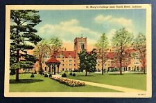 Postcard St Mary's College South Bend Indiana Campus View 1939 picture