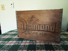 Diamond Ginger Ale Wooden Crate WATERBURY CONNECTICUT Vintage Soda Advertising picture