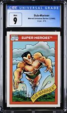 Namor the Sub-Mariner Marvel Impel 1990 Series 1 Card #16 CGC 9 MINT RARE HTF picture