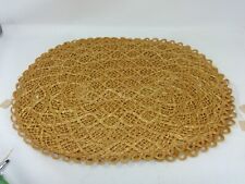 Vintage Set of 6 Oval Placemats 100% Abaca - NWTs picture