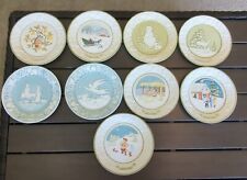 9 Songs of Christmas 1970's Collector Plates VernonWare Metlox Vintage No Box  picture