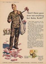 Magazine Ad - 1943 - Curtiss Candy Co. - World War II - Baby Ruth (#1) picture