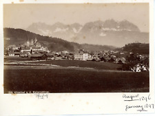 Austria, Kitzbühel g.d. Kaisergebirge, 1896,1897 vintage albumen print, tire picture