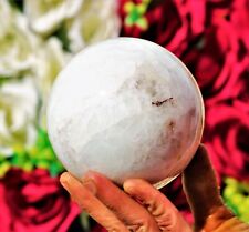 Nice 105MM Natural Green Moonstone Garnierite Olivine Peridot Stone Healing Ball picture