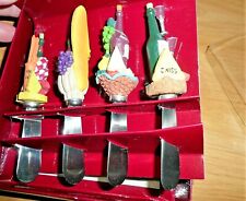 GANZ Wine & Cheese Spreader Set of 4 NOS in original package (opened for photo) picture