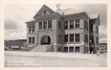 RPPC Goldfield NV Nevada Gold Mining Town High School Photo Postcard D20 picture