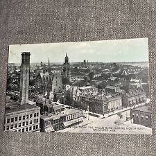 Milwaukee WI Birds Eye View From Wells Building looking NE Postcard Wisconsin picture