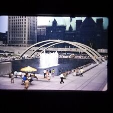 Nathan Phillips Square Toronto City Hall 1970 Found Photo Slide Kodachrome picture