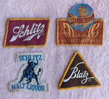 Vintage Beer Patches- All 4- Blatz, 2 Schlitz, Schlitz Malt Liquor picture
