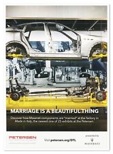 Petersen Automotive Museum Maserati Marriage 2018 Full-Page Print Magazine Ad picture