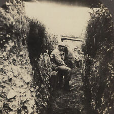 French Second Line Trench near Verdun Position WWI Troutman Stereoview c1915 picture