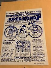 11-8 1/4'' Agent super bond signatron.,arcade  game  FLYER AD picture