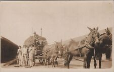 WWI Troops Soldiers in Panama Cleaning Stables RPPC Photo Postcard picture
