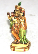 Vintage Handpainted Resin Hindu Religious God Krishna & Radha Statue/Figure 5871 picture