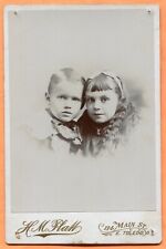 East Toledo, OH, Portrait of 2 Siblings, by Platt, circa 1890s picture