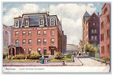 1909 John's Hopkins University Exterior Baltimore Maryland MD Posted  Postcard picture