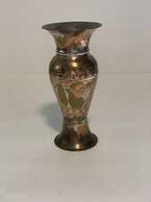 Vintage  Tri Color Copper Brass Vase SEE picture