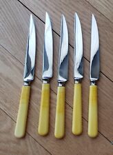 Vtg Ensee (Cutlers) Limited Sheffield England Stainless Steel Knife Set 5 Knives picture