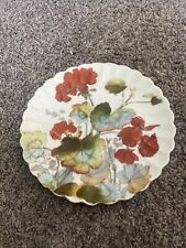 VTG Porcelain Flower Plate 9.5 Inches picture