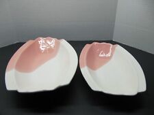 Vintage MCM Nesting Bowls Pink/White picture
