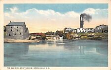 THE OLD MILL & THE NEW GREENVILLE SOUTH CAROLINA POSTCARD picture