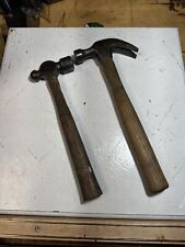 Pair Of Vintage Hammers Unknown Brand Ball Peen Bonney Forge Claw Hammer picture