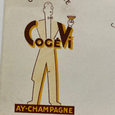 Vintage 1970s CogeVi Ay Champagne Restaurant Menu France picture