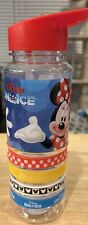 Disney On Ice Mickey & Minnie Mouse Water Bottle With Four Wrist Bands EUC picture