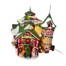Department 56 Snow Christmas Village Happy Holidays Barn 55394 Retired Vintage picture