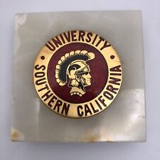 USC University of Southern California Vintage Marble Paperweight - one chip picture