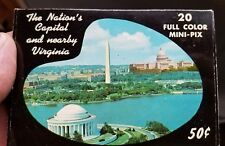 Vintage 1962 Set 20 Color Mini-Pix Nations Capital&Virginia Capsco. NewOldStock picture