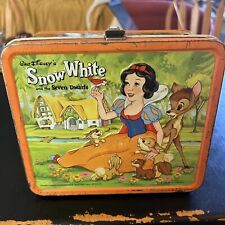 Vintage Snow White & The 7 Dwarfs Lunchbox No Thermos & No Handle picture