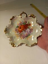 Vtg Trimont Lusterware Ornate Gilded Decorative Dish Candy Nuts Wall Art... picture
