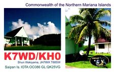 Commonwealth Of The Northern Mariana Islands K7WD/JH0 QSL Radio Postcard picture