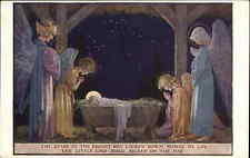 Margaret W Tarrant Christmas Angels Christianity Baby Jesus Pk 118 Vintage PC picture