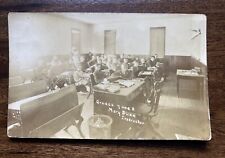 Antique Classroom 7th & 8th Grade Students 1903 -1920s Solio RPPC Vintage Photo picture