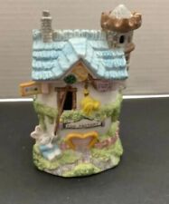 Bunny Towne Egg Factory Hand Painted Porcelain Easter Village Lighted House picture