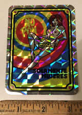 Vintage 1970s No Pon Solamente Mujeres Favor Nude Prism Decal Sticker Prismatic picture